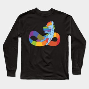 rainbow (dash) infinity sign Long Sleeve T-Shirt